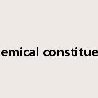 chemical constituent是什么意思