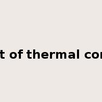 coefficient of thermal conductivity是什么意思