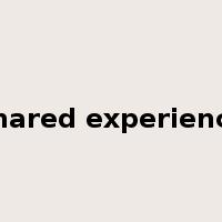 shared experience是什么意思