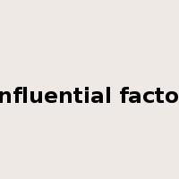 influential factor是什么意思
