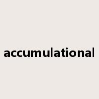 accumulational是什么意思