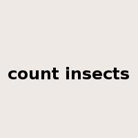 count insects是什么意思