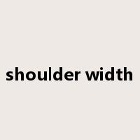 shoulder width是什么意思