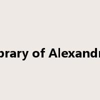 Library of Alexandria是什么意思