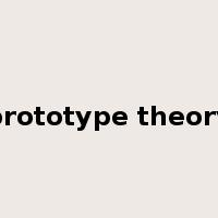 prototype theory是什么意思