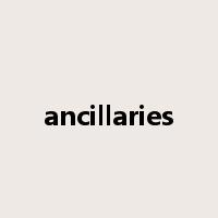 ancillaries是什么意思