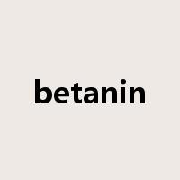 betanin是什么意思