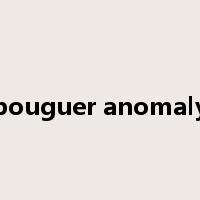 bouguer anomaly是什么意思