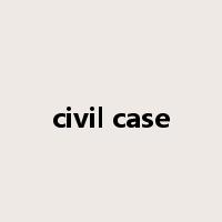 civil case是什么意思