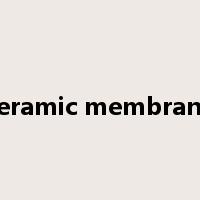 ceramic membrane是什么意思