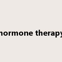 hormone therapy是什么意思