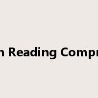 Practice in Reading Comprehension是什么意思