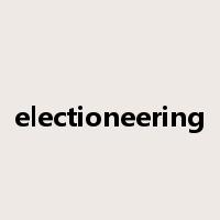 electioneering是什么意思