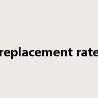 replacement rate是什么意思