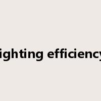 lighting efficiency是什么意思