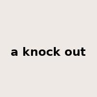 a knock out是什么意思