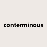 conterminous是什么意思