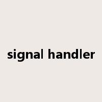 signal handler是什么意思