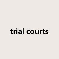 trial courts是什么意思