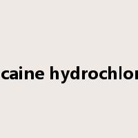 Procaine hydrochloride是什么意思