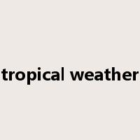 tropical weather是什么意思
