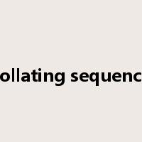 collating sequence是什么意思