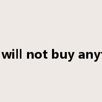 Gold will not buy anything是什么意思