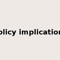 policy implications是什么意思