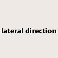 lateral direction是什么意思