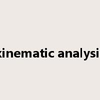 kinematic analysis是什么意思