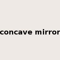 concave mirror是什么意思