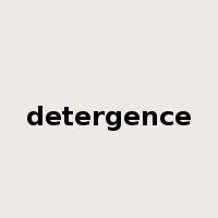 detergence是什么意思