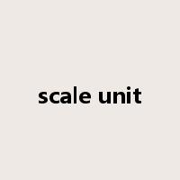 scale unit是什么意思
