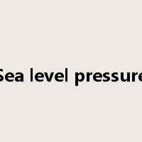 Sea level pressure是什么意思