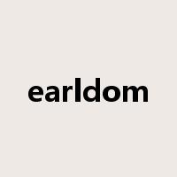 earldom是什么意思