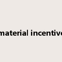 material incentive是什么意思