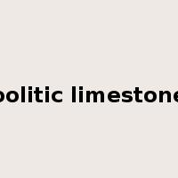 oolitic limestone是什么意思