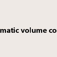 automatic volume control是什么意思