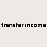 transfer income是什么意思