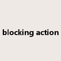 blocking action是什么意思