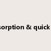 Absorption & quick dry是什么意思