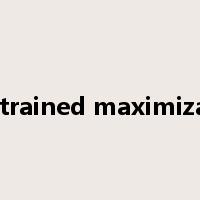 constrained maximization是什么意思