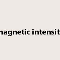 magnetic intensity是什么意思