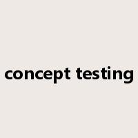concept testing是什么意思