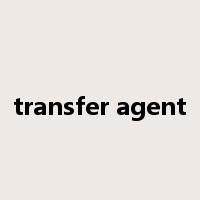 transfer agent是什么意思