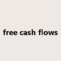 free cash flows是什么意思