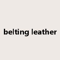 belting leather是什么意思