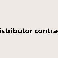 distributor contract是什么意思