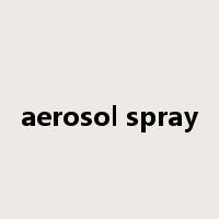aerosol spray是什么意思