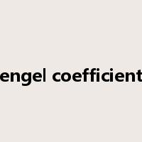 engel coefficient是什么意思
